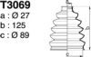 DEPA T3069 Bellow Set, drive shaft